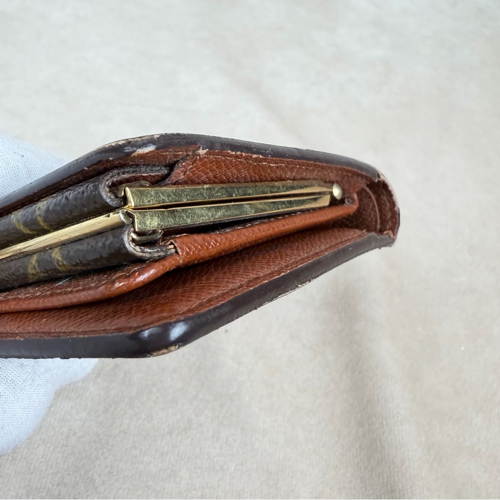 Louis Vuitton Monogram Kisslock Wallet Vintage Coin Purse - Picture 5 of 16